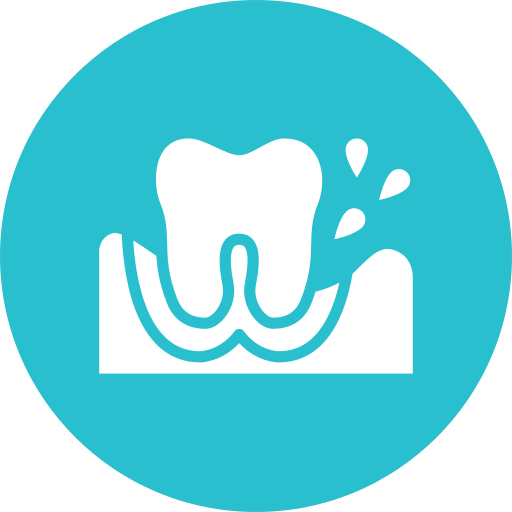 Gums pulling away gradually