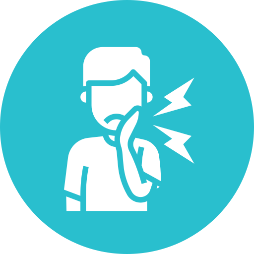 Severe toothache when chewing food
