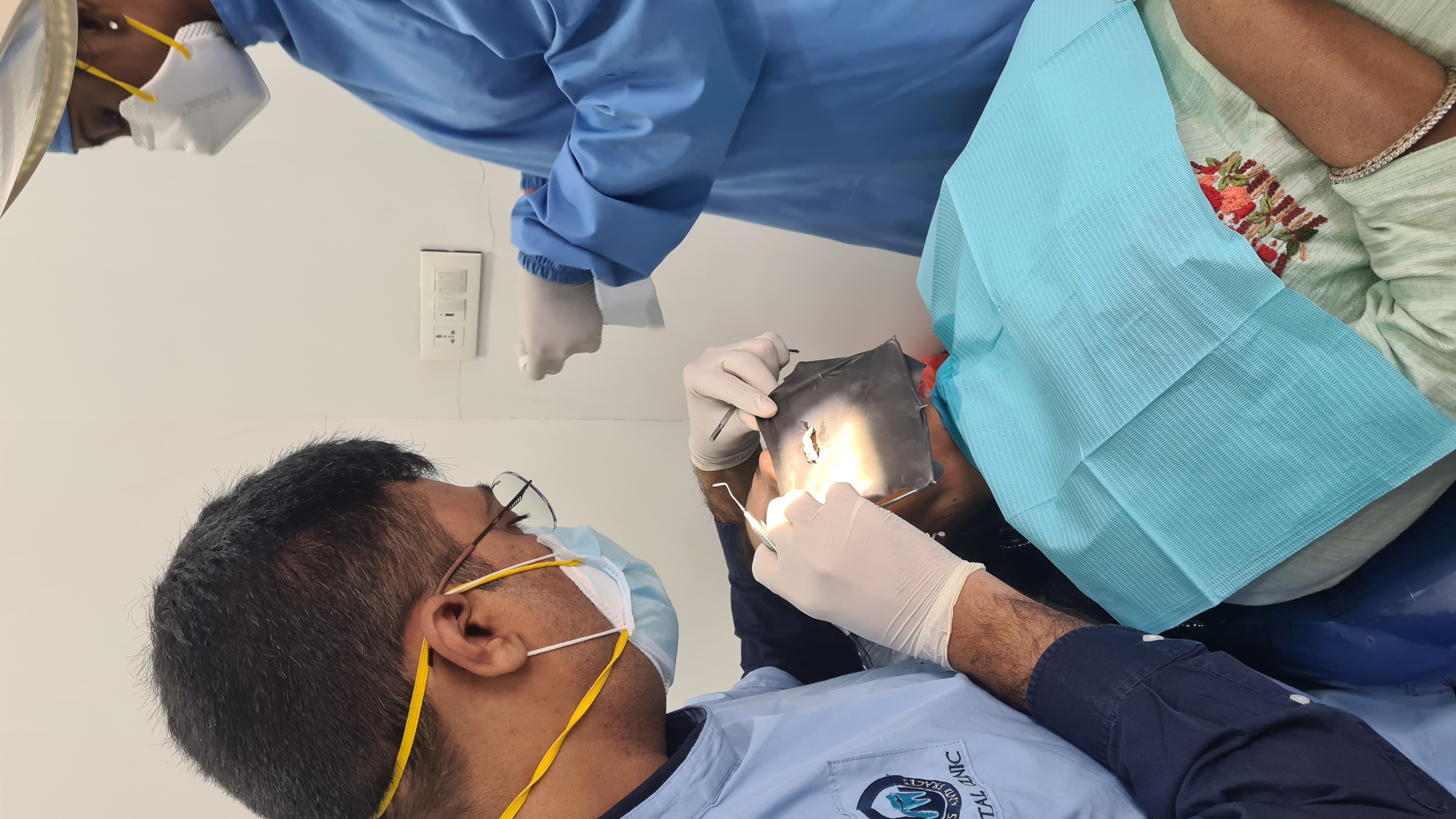 Close-up of a healed dental implant blending naturally with surrounding teeth.